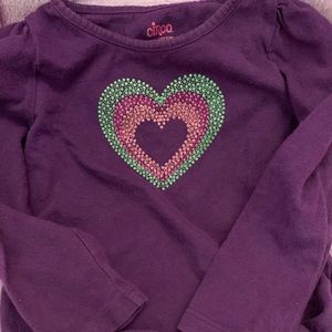 Circo purple shirt with heart 24 months